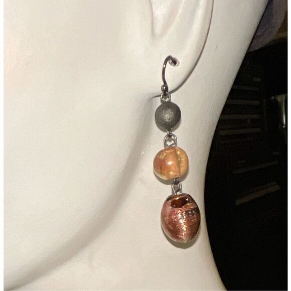 Bundle Sale 3 for $15 | Hand Crafted Glass Bead Dangle Earrings - Picture 1 of 10